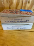 2 boxes 50 Cart 45 Cal 1969 Match