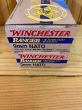 2 Boxes 50 Cart 9MM Nato 124 GR Full Metal Jackets Winchester Ranger