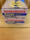 2 Boxes 50 Cart 9MM Nato 124 GR Full Metal Jackets Winchester Ranger