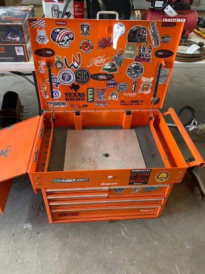 Snap on tool box with keys