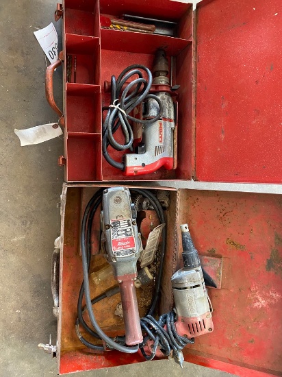 Hilt & Drill & 2 Milwaukee Drills
