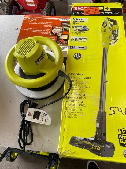 Ryobi 18V Compact Stic vac & Buffer