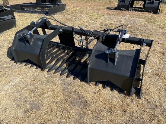 84" Skid Steer Rock & brush grapple
