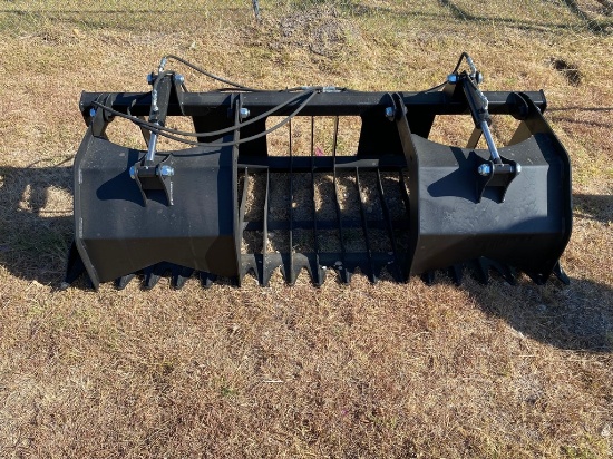 75" Skid Steer Rock & brush grapple