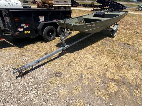 14ft. Alumicraft Boat on trailer Boat has title