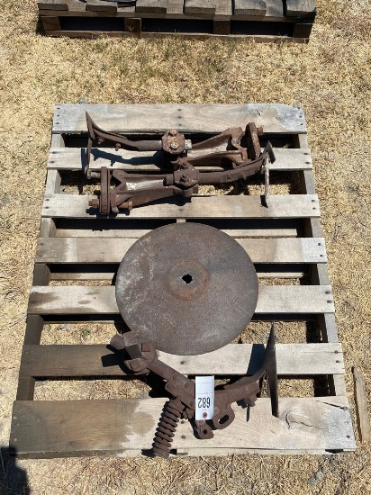 Antique plow & disk