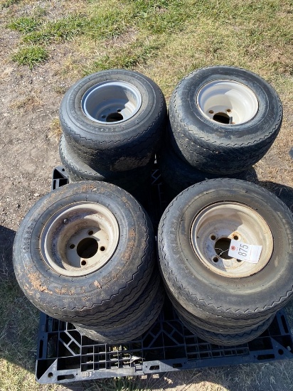 Pallet of golf cart tires & wheels