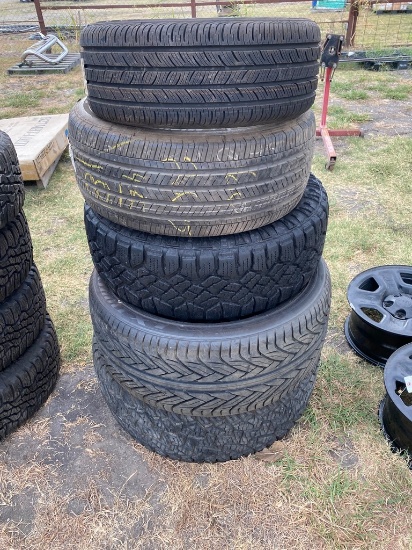 5-Assorted tires,3 unused