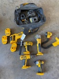 Dewalt 18V 6Pc Combo Set 4 Batteries,3chargers