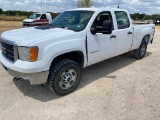 2014 GMC 2500 HD Crew Cab 4x4 white 168K miles Runs & Drives Clean Title