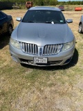 2010 Lincoln MKS Silver Shows 220K Miles Leather, sunroof runs & drives Salvage title