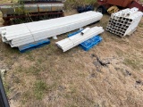 White Plastic Fence 46-16 ft. pieces, 14-8ft. 36 crown tops 2 Sq top & sleeves