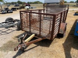 5x8 Utility Trailer with ramp Bill of Sale