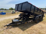 2022 J&C Dump Trailer 77x12x2 Tandem 3500 lb Axles with brakes