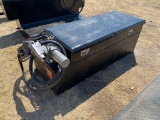Transfer tank fuel tank,tool box with electric pump works