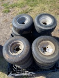Pallet of golf cart tires & wheels