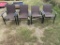 4-Metal Patio chairs