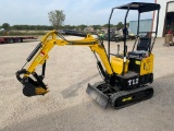 New 2022 AGT Industrial H12 Mini Excavator open station with canopy, 0 hours,Aux Hydraulics, mechani