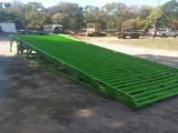 Heavy Duty Mobile loading ramp 26ft. Long and 108 in. wide, wheels can be lowered by winch to reposi