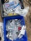 Crates of wire,wire cutters,bolts,washers,pvc fittings