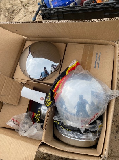 Box of New Semi Hub Caps