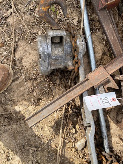 Large Clamps,1 1/2" ton hoist, dolly