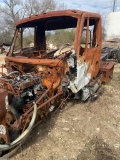 International Truck Frame Burnt