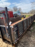 24' Metal Stake Bed with winch
