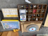 Bundle ,Snap rings,Hose Repair Kit,Heat Shrink,Bin of Misc and Large gridner wheel