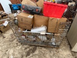 Metal Crate Full of Misc. fuel,Air & oil filters