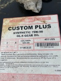 1-55 Gallon Drum 75W-90 Gear oil with pump,1-ATF Trans Fluid with pump & 2-120lb Cans multi purpose