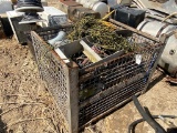 Metal Crate Full of Misc Wire & hose