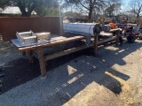16ft. All metal heavy duty shop table no content