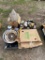 Pallet of stainless utensils & pots