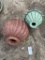 2 Clay flower pots