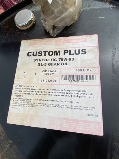 55 Gallon Drum 75W 90 gear oil with pump