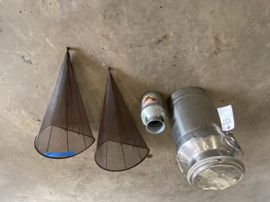 Stainless Milk Jug & metal décor