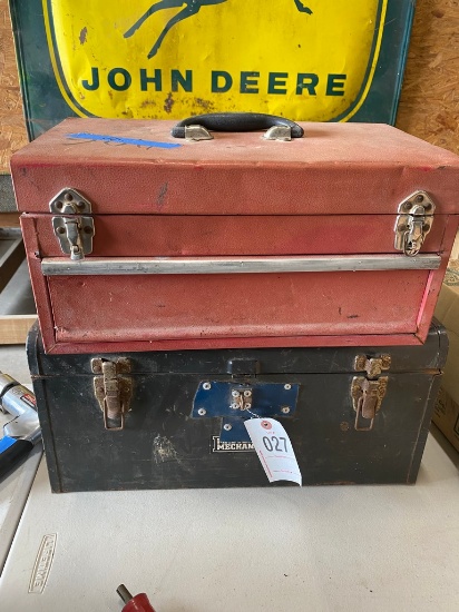 2 tool boxes & contents
