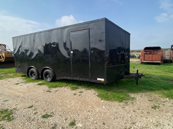 2023 Anvil 8 1/2x20x7 Spread axles,5200 lb axles, Slant V,0.80 metal Folding Ramp has MSO