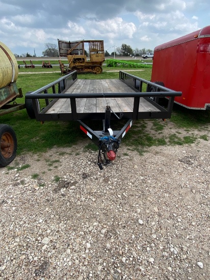20' HD Pipe Top Trailer 7K Axles new tires,new floor has title & ramps