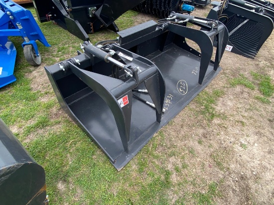JCT 72" Quick Attach Grapple bucket