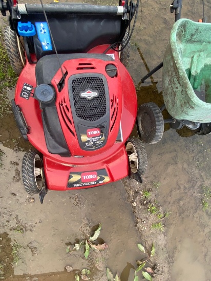Toro Self Propel pushmower,standard seeder,electric push mower
