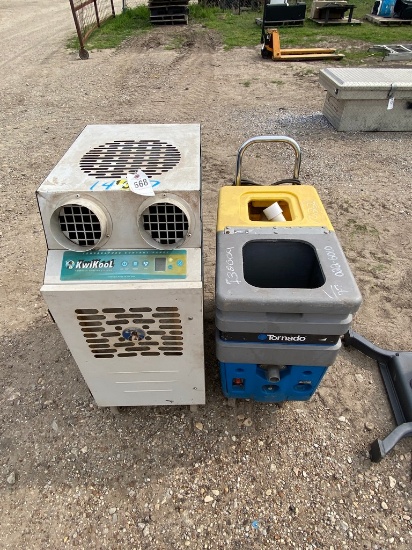 Kwikcool portable AC unit 1400 BTU works