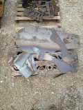 Pallet of metal artwork signs