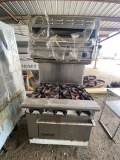 American range 6 burner commercial stove