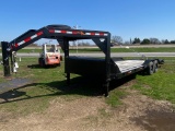 2022 Salvation Trailer with mega ramps,front tool box, gooseneck drive over fenders 102in Deck wide