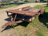16ft. Pipetop Trailer Tandem 3500 lb axles