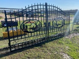 14ft. Bi Parting Entry Gate with deer cut out