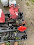 2 Chain saw,blower unknonw condition,sandbalster,snap on charger