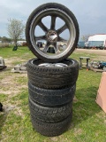 Set of 305/302R26 Tires & wheels 6 Lug universal set of five